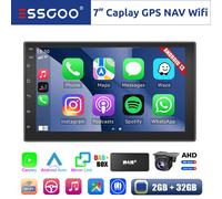7" DAB+ Carplay Autoradio Android 14 2+32G GPS NAVIGATION WiFi RDS 2 DIN Camera