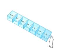 7 Day Pill Organizer - Clear Daily Pill Box, Portable Compact Design