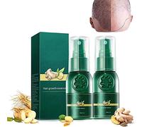 7 Days Ginger Hair Growth Spray Serum,Ginseng Hair Regrowth Serum,Anti Hair Loss,Nourishing Hair Growth Care,Natural Ingredients Hair Regrowth (2pcs)
