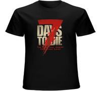 7 Days to Die T-Shirt Cotton Men Summer Fashion Tee Black 3XL