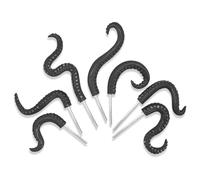 7 divertenti paletti in resina a forma di tentacolo di polpo luminescenti che si illuminano al buio, decorazione per vasi di fiori neri, per piante grasse, decorazioni, acquari e decorazioni a tema