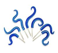7 divertenti paletti in resina a forma di tentacolo di polpo luminescenti che si illuminano al buio, decorazione per vasi di fiori neri, per piante grasse, decorazioni, acquari e decorazioni a tema