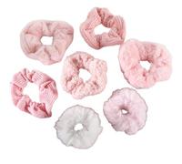 7 elastici per capelli grandi in peluche, elastici per capelli, corda per capelli, corde colorate per capelli, corde per capelli scrunchie in peluche per intestino crasso, elastici per capelli per