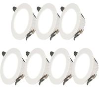 7 faretti da Incasso a soffitto a Cornice, Pannello LED, 3000K/4000K/6000K, Finitura Bianca