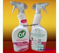 7 Flaconi Cif Spray Attivo con Candeggina 100% Igienizzante Sbiancante 650ml