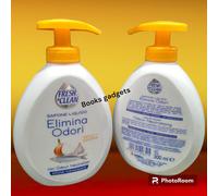 7 Flaconi Fresh & Clean Sapone Mani Liquido ELIMINA ODORI Igienizzante 300ml