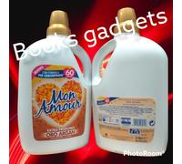 7 Flaconi Mon Amour Ammorbidente 3Lt Extra Profumato Argan 60 Lavaggi