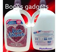 7 Flaconi Mon Amour Ammorbidente 3Lt Extra Profumato Nifea Viola 60 Lavaggi