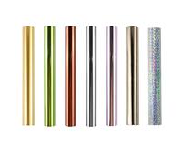 7 fogli a caldo luccicante, varietà metallizzata, bellissimo colore diamante, pellicola per stampante laser e laminatore toner pellicola reattiva per scrapbooking carta artigianato