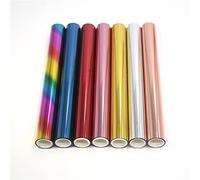 7 fogli Glimmer Hot Foil, colori multicolori, 19 x 5 metri, per stampaggio a caldo, lamina dorata, per stampante laser e laminatore, per scrapbooking, carta artigianale