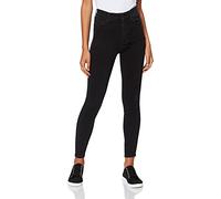 7 For All Mankind Aubrey Jeans Skinny, Nero (Black Lj), W28/L27 (Taglia Unica: 28/27) Donna