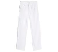 7 For All Mankind Calie Straight Ankle Soleil Pantaloni, Bianco, 27W Donna