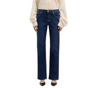 7 For All Mankind Calie Straight Oceandrift Jeans, Blu Scuro, 23W Donna