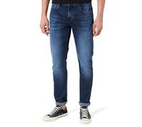 7 For All Mankind Slimmy Tapered Luxe Performance Dark Blue Jeans, Blu Scuro, 36 W Uomo