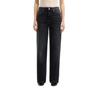 7 For All Mankind Stovepipe Straight Bottomline Jeans, Nero, 23W Donna