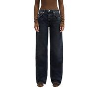 7 For All Mankind Tess Trouser Stormwave Jeans, Blu Scuro, 24W Donna