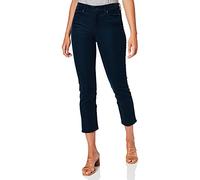 7 For All Mankind The Straight Crop Corduroy Peacock Pantaloni, Blu, 40 IT (26W/30L) Donna
