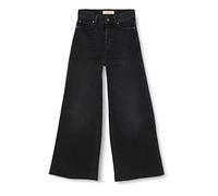 7 For All Mankind Zoey Luxe Vintage with Raw Cut Jeans, Nero, 31W x 31L Donna