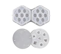 7 forme dadi muore resina colata stampo gioco pentagono triangolo quadrato stampo digitale casa digitale silicone