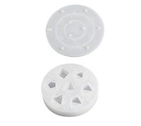7 forme dadi stampi filetto triangolo quadrato dadi portachiavi stampi gioco digitale silicone cristallo resina resina stampo