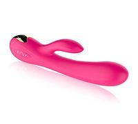 7 Frequenza 7 Velocità Massaggio Bastone Simulazione Pene Puntelli Del Sesso Divertimento AV Bastone Doppio Vibrazione Masturbazione Stimolazione Clitoride Seno, Silicone Medico, Imballaggio Privato