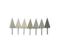 7 frese diamantate 6mm coniche rotonde, grana 50-3000 | Macine miste multigrana, tonde coniche, finitura Stone Jade(Conical-50 grit)