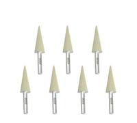 7 frese diamantate resina 6mm per lucidatura giada pietra | Set di frese diamantate con gambo da 6 mm, grana multiforma 50-3000, materiale duro(Pointed-800 grit)