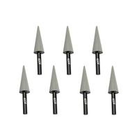 7 frese diamantate resina 6mm per lucidatura giada pietra | Set di frese diamantate con gambo da 6 mm, grana multiforma 50-3000, materiale duro(Pointed-400 grit)