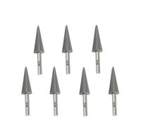 7 frese diamantate resina 6mm per lucidatura giada pietra | Set di frese diamantate con gambo da 6 mm, grana multiforma 50-3000, materiale duro(Pointed-50 grit)