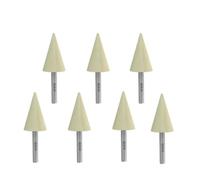 7 frese diamantate resina 6mm per lucidatura giada pietra | Set di frese diamantate con gambo da 6 mm, grana multiforma 50-3000, materiale duro(Conical-800 grit)
