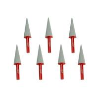 7 frese diamantate resina 6mm per lucidatura giada pietra | Set di frese diamantate con gambo da 6 mm, grana multiforma 50-3000, materiale duro(Pointed-100 grit)