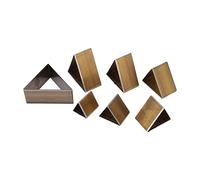7 Fustelle per Cuoio, Forme triangolari, in 7 Misure, in Acciaio ad Alta velocità, Facili da Usare, Pratico per Fai da Te, 7 Fustelle per Pelle