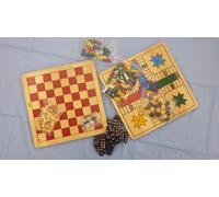 7 GIOCHI RIUNITI CLASSICI "WOOD GAME COLLECTION, SCATOLA METALLO