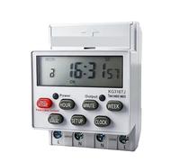7 giorni settimanali timer programmabile 220 V LCD digitale timer interruttore 110 V 12 V montaggio su guida Din relè di controllo del tempo con 24 gruppi on/off(KG817J-12v (30A))