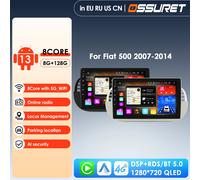 7 "HD Touch Screen Quad Core Android 14 Lettore DVD per auto per FIAT 500 Radio GPS DSP WIFI 4G Bluetooth Controllo volante Stereo