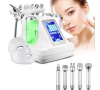 7 in 1 BIO RF Hydro Dermabrasion Beauty Cura della pelle Impugnatura per la pulizia delle vesciche, maschera a sette colori, dermoabrasione, ultrasuoni, microcorrente biologica