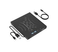 7-in-1 External CD/DVD Drive Player USB3.0 Portable External Disk Optical Drive CD Burner for PC Laptop