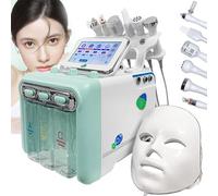 7 In 1 Idrogeno Ossigeno Macchina Di Bellezza Per Il Viso, Piccola Macchina Per La Cura Del Viso A Bolle Con Maschera A Led, Per Ringiovanimento Della Pelle Lifting Rassodamento Pulizia Profonda