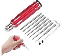 7 in 1 primo modello Scriber con 7 lame Gundam resina intagliato Scribe linea Chisel strumento di taglio (0.1/0.2/0.4/0.6/0.8/1.0/2.0mm) Rosso