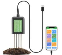 7 In 1 Sensore Di Terreno Usb, Tester Del Suolo Intelligente Per Umidità Del Suolo, Ph, Temperatura E Nutrienti, Ip68 Attrezzature Per Test Del Suolo Impermeabile Per Giardino, Prato, Agricoltura