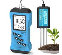 7 in 1 Tester del Suolo, Kit di Prova del Suolo da Giardino per azoto, fosforo, Tester NPK di potassio, PH, umidità, conducibilità nutrizionale, EC, sensibili al Digitale ad Alta precisione
