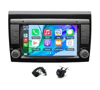 7 inch Android 14 Autoradio doppio DIN per FIAT Bravo II 2007-2014 con Wireless Carplay Android Auto, 2+64G Touchscreen Car Radio GPS Bluetooth EQ Backup Camera FM/RDS Mirror Link WiFi