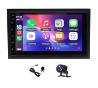 7 inch Android 14 Autoradio Navi per Seat Alhambra 2000-2009, 2+32G Touchscreen Double Din Car Radio con Carplay Android Auto Bluetooth GPS-Navigation FM/RDS Backup Camera Mirror Link