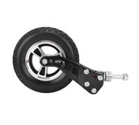 7 Inch Trolley Caster, Outdoor Caster Wheels 1.9 Inch Width Low Noise with Meticulous Manufacturing Processes PU Tire Load Bearing 75kg Anti Slip for Carts and Equipment
