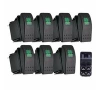 7 interruttori a levetta basculante S2 4 poli impermeabili 12 V 30 A per barra