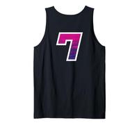#7 Jersey Uniforme Varsity Sports Number, 7° Compleanno, Sette Canotta