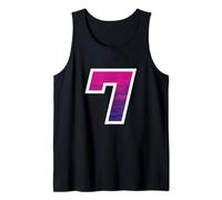 #7 Jersey Uniforme Varsity Sports Number, 7° Compleanno, Sette Canotta