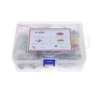 7 Kind DIY Components Big Kit 3/5MM LED Diodes and Triodes Ceramics Electrolytic Ceramics Capacitors Metal Film Resistors CZAOINCU(7 Value kit)