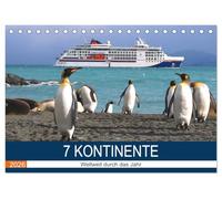 7 Kontinente - Weltweit durch das Jahr (Tischkalender 2026 DIN A5 quer), CALVENDO Monatskalender: Monatskalender mit magischen Sehnsuchtsbildern