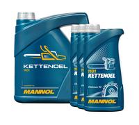 7 L 4 + 3x 1 Litro Mannol Olio per Catena Universale Minerale Sega Motosega
